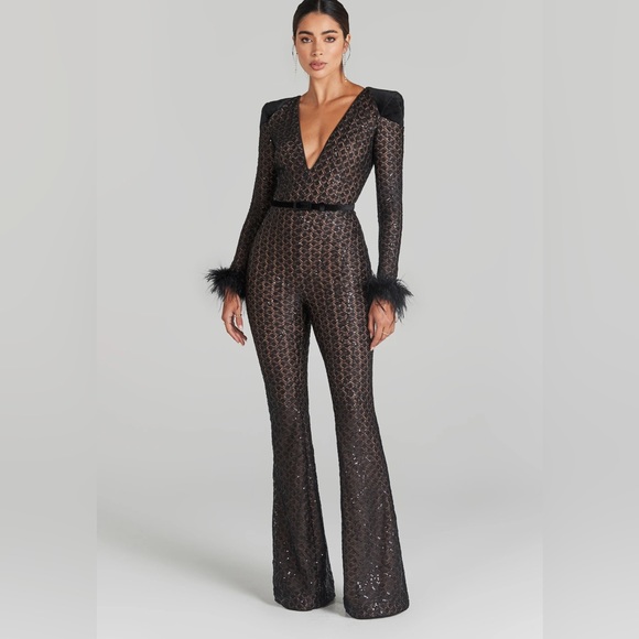 Nadine Merabi Rachel Sequin Jumpsuit - Picture 6 of 10